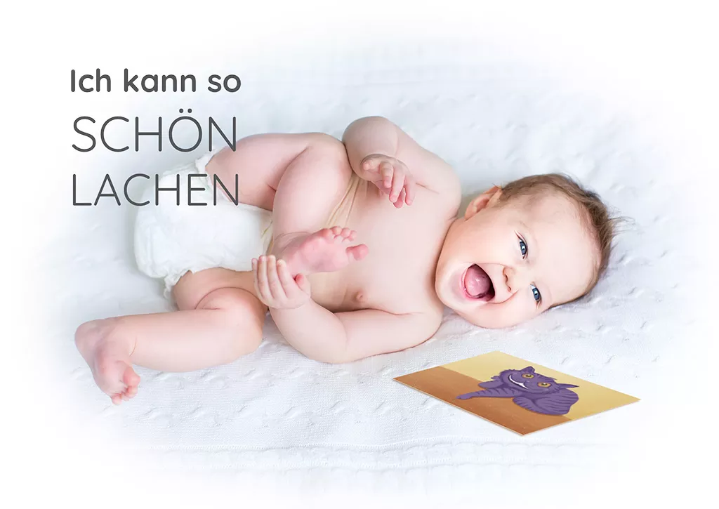 Baby lacht